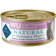 Blue Buffalo Natural Veterinary Diet W+U Weight Management + Urinary Care Canned Cat Food