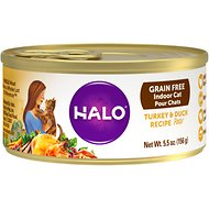 Halo Turkey & Duck Recipe Grain-Free Indoor Canned Cat Food