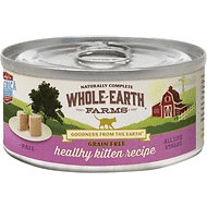 Whole Earth Farms Grain-Free Healthy Kitten Pate Recipe Canned Cat Food